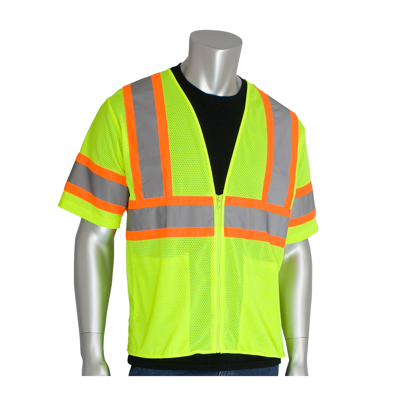 PIP Class 3 Safety Vest with Zipper - Clothing